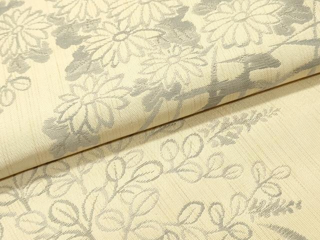 平和屋着物●六通柄 本袋帯 籬草花文 正絹 逸品 DAAY0455ob