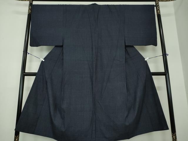 平和屋着物●男性 結城紬 80亀甲 総詰め 正絹 逸品 DAAY1115ps
