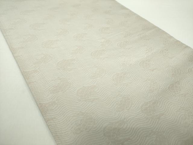 平和屋着物●両面 六通柄袋帯 福良雀 金糸 正絹 逸品 DAAY1233ps