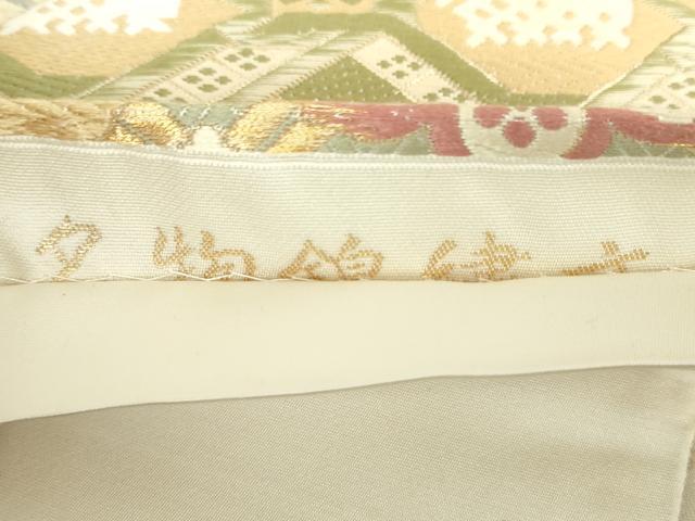 平和屋着物●六通柄袋帯 唐織 名物裂繍文 金糸 正絹 逸品 DAAY1347ps