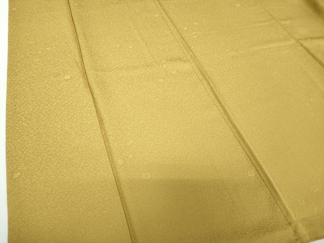 平和屋着物●上質な色無地 吹き寄せ花地紋 桑染色 正絹 逸品 DAAY1395ps