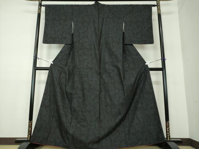 平和屋着物●本場大島紬 草花文 吉田織物謹製 証紙付き 正絹 逸品 DAAY1521ps