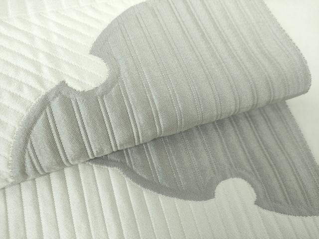 平和屋着物●八寸名古屋帯 雪輪文 正絹 逸品 DAAY1654ps