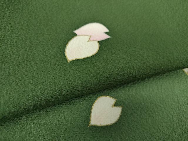 平和屋着物●訪問着 作家物 舞桜 暈し染め 金彩 正絹 逸品 DAAY1680ps