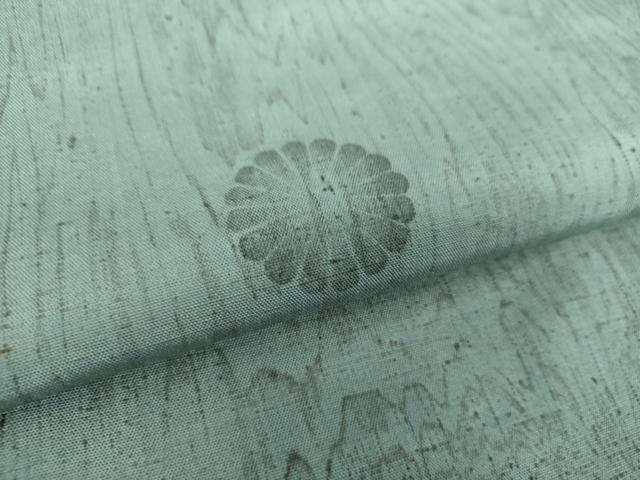 平和屋着物●訪問着 紬地 木目文 菊文 正絹 逸品 DAAY1762ps