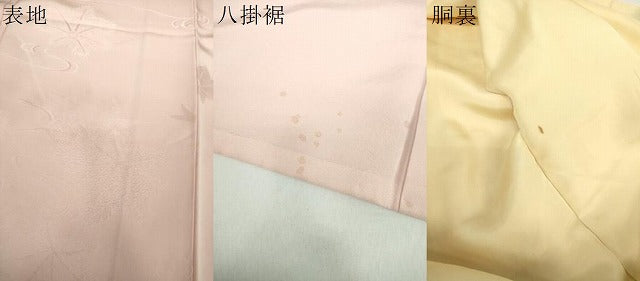 平和屋着物●上質な色無地 竜田川地紋 虹色 正絹 逸品 DAAY1829ps