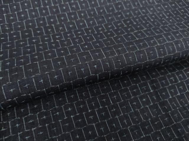 平和屋着物●結城紬 亀甲柄 正絹 逸品 未使用 DAAY1831ps