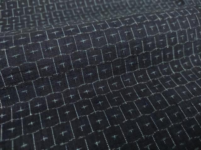 平和屋着物●結城紬 亀甲柄 正絹 逸品 未使用 DAAY1831ps