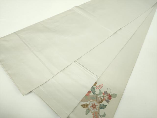 平和屋着物●太鼓柄袋帯 更紗花唐草文 金糸 鈴乃屋扱い 正絹 逸品 DAAY1860ps
