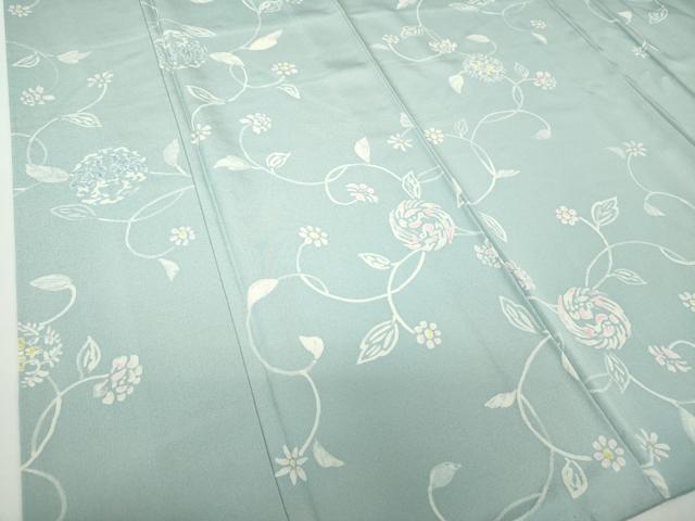 平和屋着物●上質な小紋 ろうけつ染め 花鳥唐草文 ロング丈 正絹 逸品 DAAY1963ps