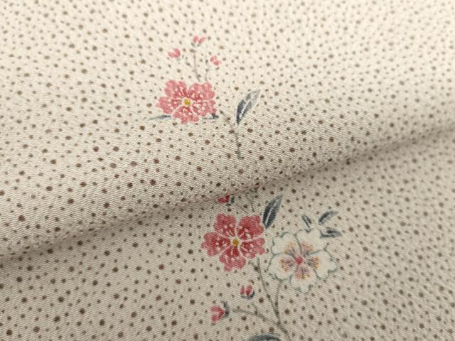 平和屋着物●小紋 草花文 洗える着物 DAAY1993ps