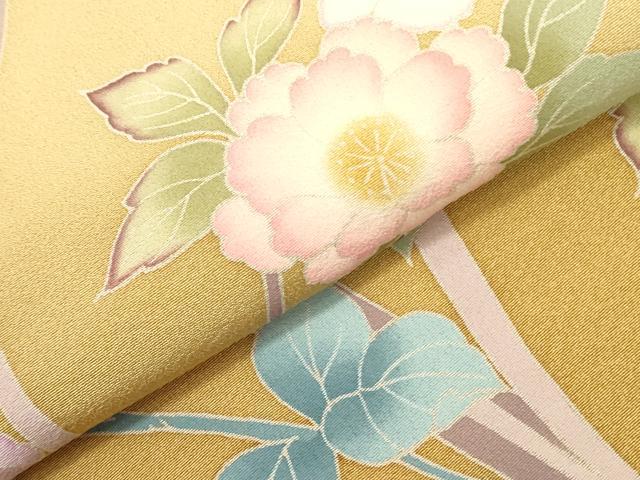 平和屋着物●訪問着 友禅 草花 暈し染め 正絹 逸品 DAAY2039op