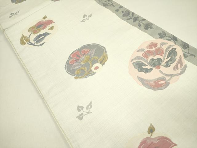 平和屋着物◎西陣 六通柄袋帯 草花 正絹 逸品 DAAY2398op