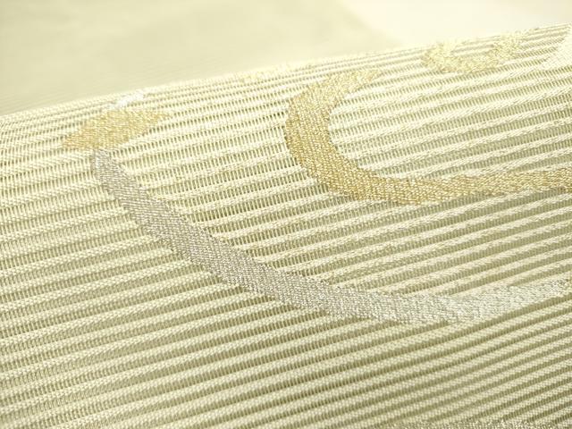 平和屋着物*夏物 絽綴れ 太鼓柄袋帯 抽象文様 金銀糸 正絹 逸品 DAAY2905op