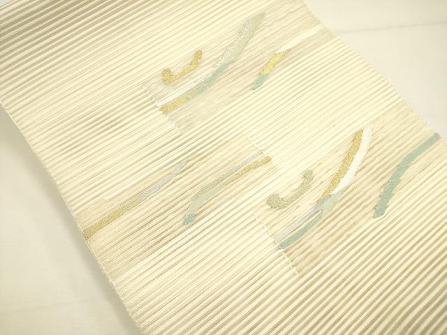 平和屋着物*夏物 絽綴れ 八寸名古屋帯 抽象文様 金銀糸 正絹 逸品 DAAY2932op
