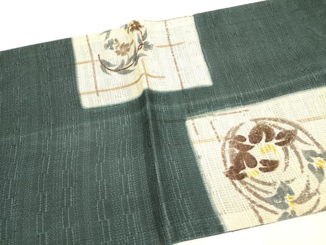 平和屋着物*夏物 太鼓柄袋帯 花丸文 正絹 逸品 DAAY2956op