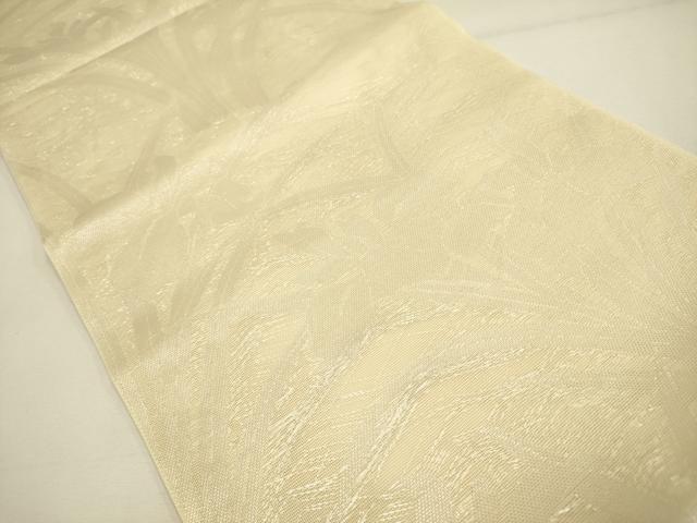 平和屋着物*夏物 六通柄袋帯 杜若 カキツバタ 銀糸 正絹 逸品 DAAY2990op