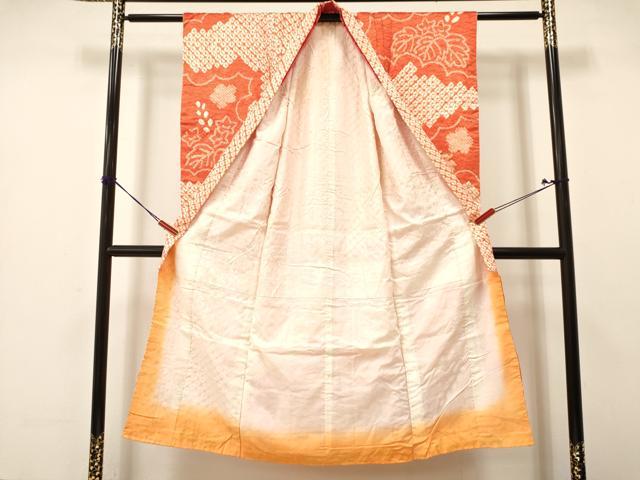 平和屋着物∵女の子 十三参り 子供 祝着 駒刺繍 絞り 桐花文 逸品 DAAY3068ma