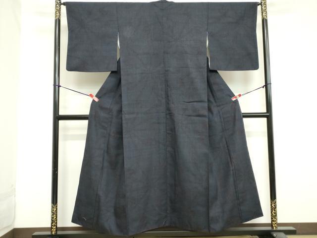 平和屋着物■上質な紬 舞花文 正絹 逸品 DAAY3753xg