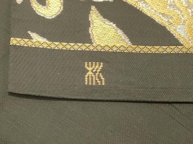 平和屋着物◎六通柄袋帯 更紗花文 金糸 正絹 逸品 DAAY4075jm
