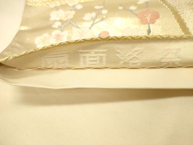 平和屋着物◎六通柄袋帯 唐織 扇面洛祭 金糸 正絹 逸品 DAAY4348jm