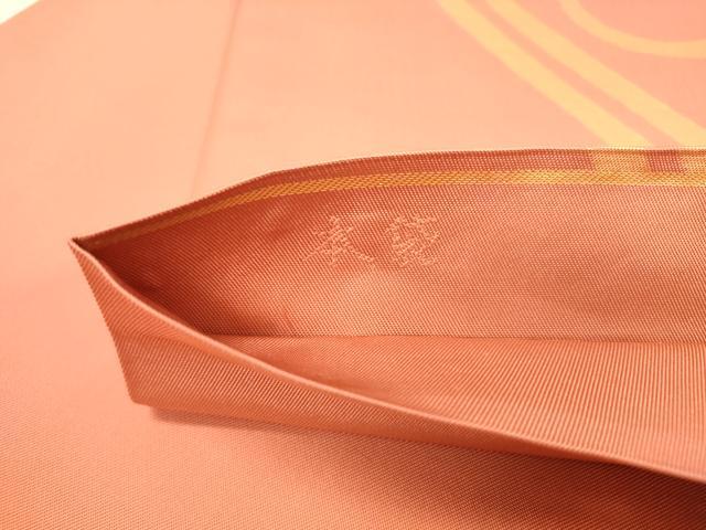 平和屋着物◎六通柄 本袋帯 幾何学文様 金糸 正絹 逸品 DAAY4380jm
