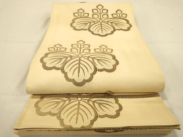 平和屋着物◎両面 六通柄袋帯 唐織 藤文 桐文 正絹 逸品 DAAY4393jm