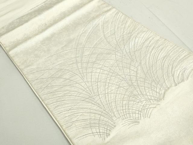平和屋着物◎太鼓柄袋帯 幾何学文 正絹 逸品 DAAY4715qa