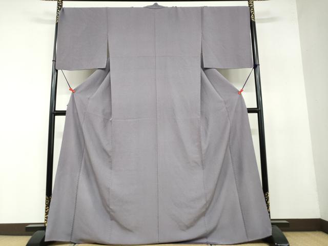 平和屋着物●江戸小紋 立涌文 反端付き ロング丈 正絹 逸品 DAAY5018ud