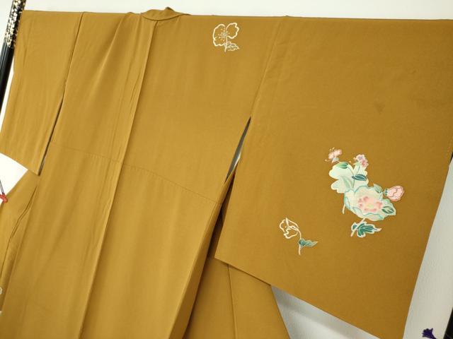 平和屋着物●訪問着 作家物 草花文 金彩 正絹 逸品 DAAY5040ud