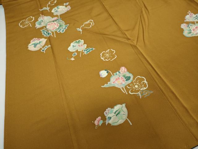 平和屋着物●訪問着 作家物 草花文 金彩 正絹 逸品 DAAY5040ud