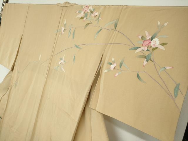 平和屋着物●訪問着 友禅 作家物 渡橋風景草花文 暈し染め 正絹 逸品 DAAY5153ud