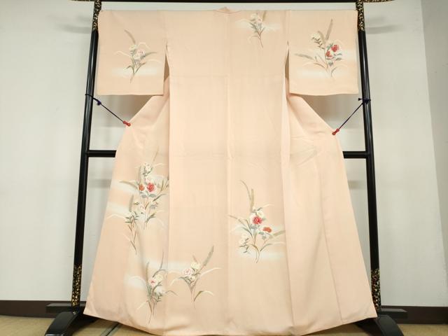 平和屋着物●訪問着 草花文 暈し染め 大丸扱い 正絹 逸品 DAAY5298ud
