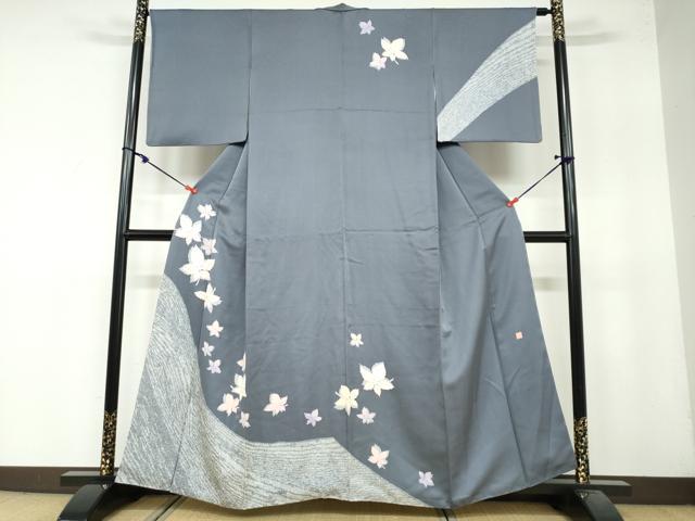 平和屋着物●訪問着 中島まさひろ 舞葉文 正絹 逸品 DAAY5339ud