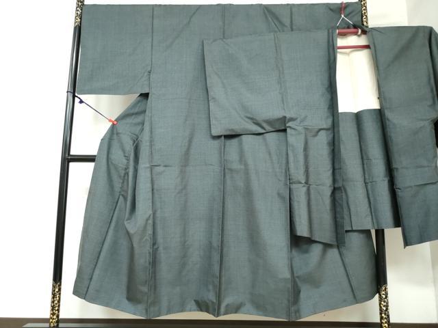 平和屋着物●男性 本場大島紬 アンサンブル 長羽織 100亀甲 総詰め 正絹 逸品 DAAY5421ud