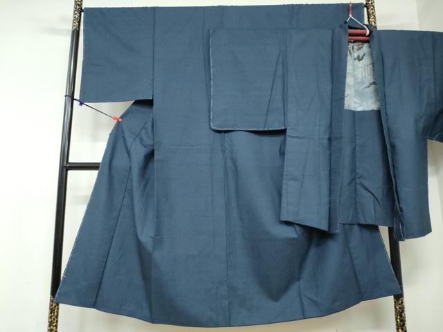 平和屋着物●男性 紬 アンサンブル 120亀甲 正絹 逸品 DAAY5447ud