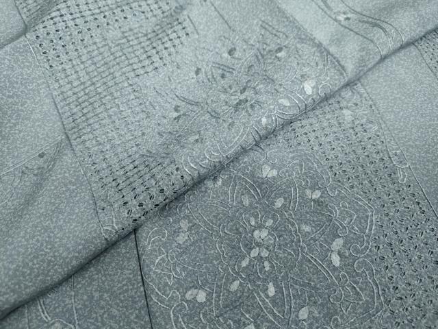 平和屋着物●中国三大刺繍 汕頭刺繍 スワトウ刺繍 小紋 正倉院洋花文 たたき染 ますいわ屋扱い 正絹 逸品 DAAY5626ud