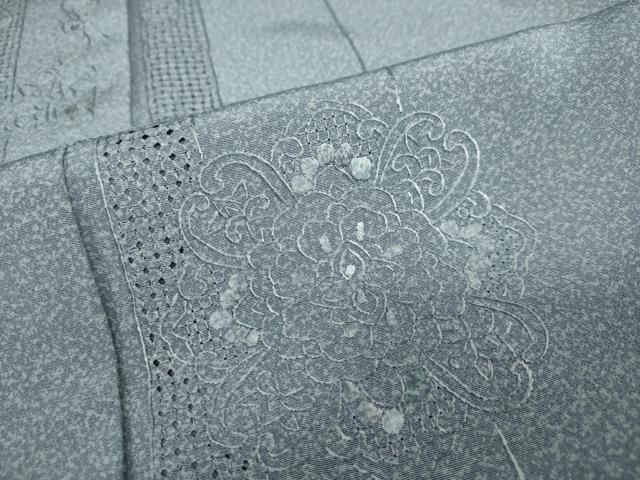 平和屋着物●中国三大刺繍 汕頭刺繍 スワトウ刺繍 小紋 正倉院洋花文 たたき染 ますいわ屋扱い 正絹 逸品 DAAY5626ud