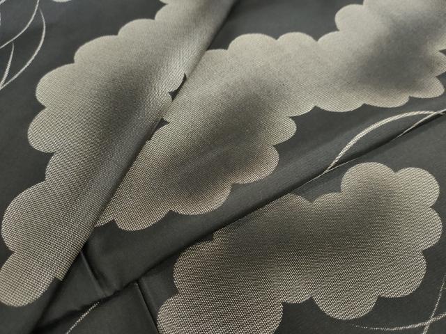 平和屋着物●本場染大島紬 雲取芝文 正絹 逸品 DAAY5708ud