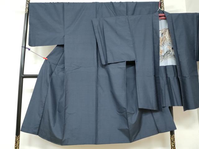 平和屋着物●男性 本場大島紬 アンサンブル 抽象文様 正絹 逸品 DAAY5731ud