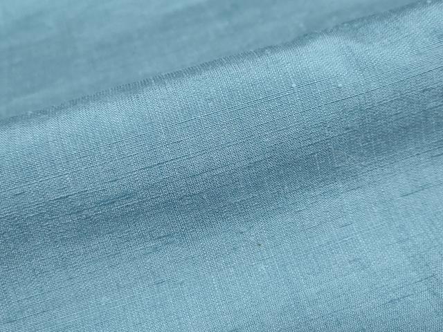 平和屋着物●結城紬 浅縹色 正絹 逸品 未使用 DAAY5748ud