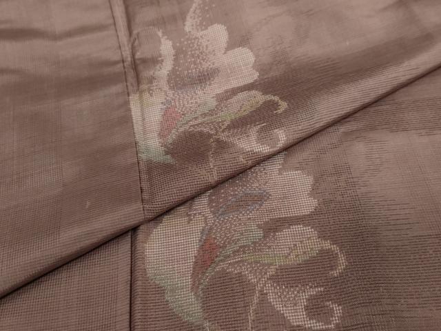 平和屋着物●本場大島紬 舞花文 正絹 逸品 DAAY5781ud