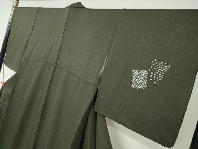 平和屋着物●訪問着 絞り 刺繍 色紙重ね草花文 金彩 正絹 逸品 DAAY5796ud