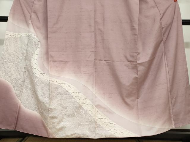 平和屋着物●訪問着 紬地 立波芝文 正絹 逸品 DAAY5892ud