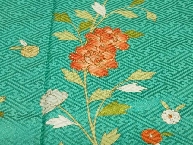 平和屋着物●訪問着 駒刺繍 枝花文 金彩 そごう百貨店扱い 正絹 逸品 DAAY5997ud