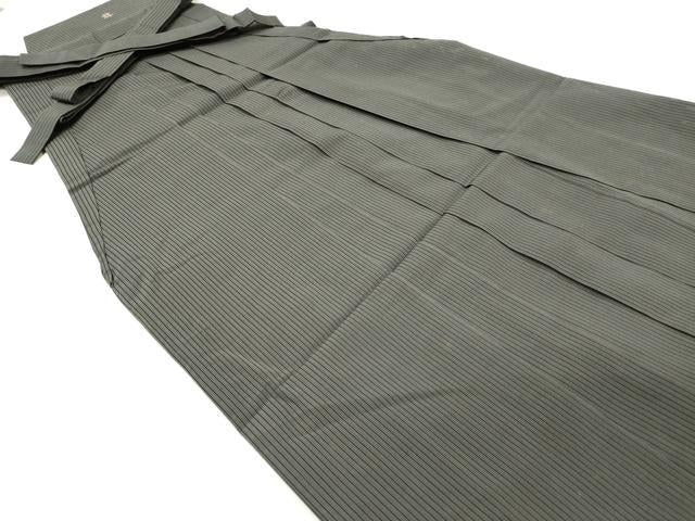 平和屋着物*夏物 男性 行灯袴 縞 正絹 逸品 DAAY6246ea