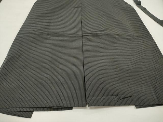 平和屋着物*夏物 男性 行灯袴 縞 正絹 逸品 DAAY6246ea