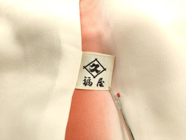 平和屋着物■上質な小紋 型染 風景花松文 正絹 逸品 DAAY6501ea