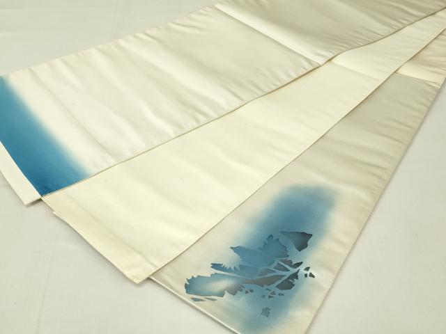 平和屋着物◎太鼓柄袋帯 樹林シルエット 正絹 逸品 DAAY6668qp