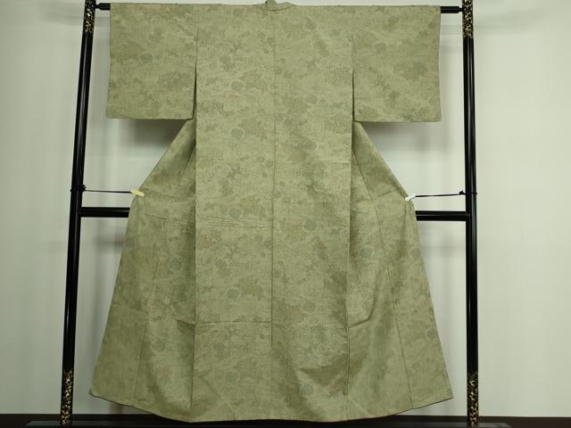 平和屋着物■上質な紬 草花文 正絹 逸品 DAAY7580sf